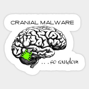 Cranial Malware Clear Sticker